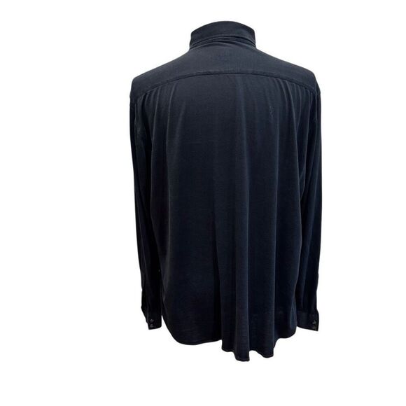 Hugo Boss Black Long Sleeve cotton/Silk Button Front Shirt. Size XL. - Picture 3 of 8